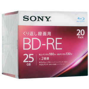 SONY ブルーレイディスク 20BNE1VJPS2 BD-RE 2倍速 20枚組 [管理:1000006169]