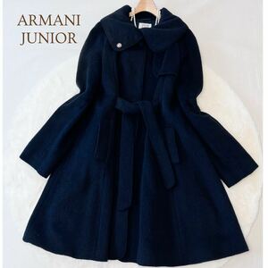 アルマーニジュニア ARMANI JUNIOR 女の子 ロングコート 16A 175 濃紺 ネイビー A5293