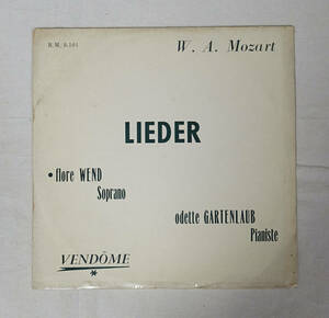 超レア! 極美！仏Vendome BM 8101 モーツァルト歌曲集 フローレ・ウェンド