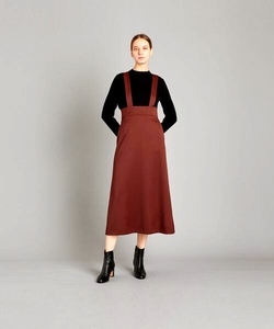新品 定価2.2万 スティーブンアラン サロペットスカート ブラウン ジャンパースカート