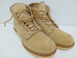 [16B-510-025-1] RED WING レッドウィング プレーントゥ シューズ サイズ25cm ベージュ