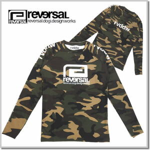 リバーサル reversal rvddw LONG RASH GUARD rvbs049-WOODLAND CAMO-L ラッシュガード ロンT 長袖