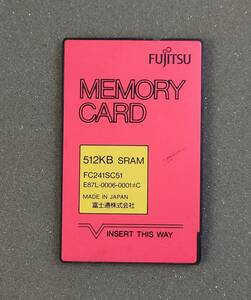 KN4676 【ジャンク品】FUJITSU MEMORY CARD SRAM 512KB FC241SC51