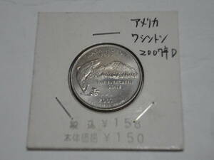 美品　アメリカ　50州25セント硬貨2007年発行　ワシントン州