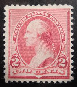 未使用　アメリカ　1890年　2セント切手　Scott"220
