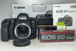 ◆極美品◆Canon キヤノン EOS 6D Mark II デジタル 一眼レフカメラ ボディ 予備バッテリー 32GBメモリ 元箱 6ヶ月動作保証 即決送料無料