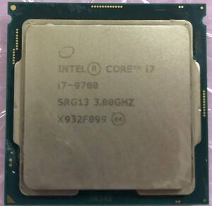 インテル Core i7-9700　BIOS確認済み