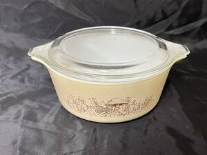 ☆オールド！ 【PYREX】 パイレックス キャセロール フタ付き C ☆彡