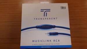 【新品・未使用】TRANSPARENT MUSICLINK RCA 0.5m　ML.5 トランスペアレント AXISS アクシス