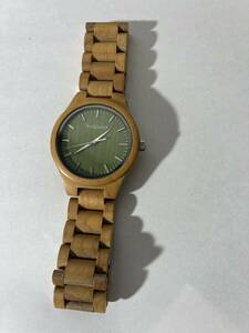 ジャンク品 truwood トゥルーウッド 北欧 腕時計 裏蓋ネジ錆でまわりません 木製