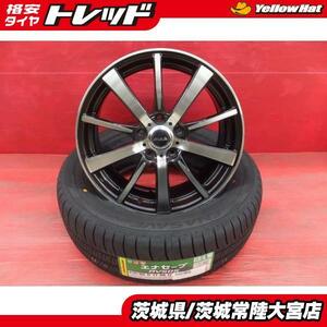 中古ホイール 新品夏タイヤ セット 22年製 ダンロップ エナセーブ RV505 ミニバン用 215/60R17 PIAA 17インチ エリシオン C-HRなどに