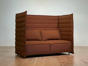 -sr0318｜Vitra. Ronan & Erwan Bouroullec / ブルレック兄弟 Alcove/アルコーヴハイバックダブルシートソファ｜名作 ヴィトラ カッシーナ