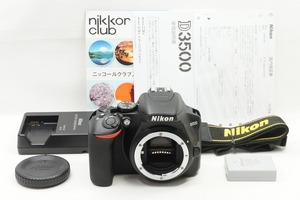 【適格請求書発行】新品級 Nikon ニコン D3500 ボディ デジタル一眼レフカメラ【アルプスカメラ】240509l