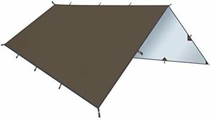 サンシェルター 遮熱 紫外線カット 高耐水加工 ポータブル 日除け 軽量 テント タープ キャンプ 防水タープ ブラウン-XXL3