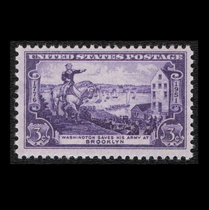■アメリカ切手　1951年　ブルックリンの戦い 175周年 / アメリカ独立戦争