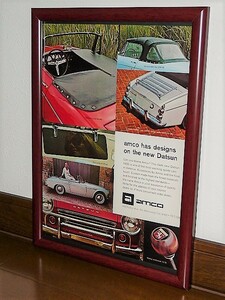 1966年 USA 洋書雑誌広告 額装品 amco accessories アムコ アクセサリーズ // Datsun 1600 ダットサン フェアレディ SP311 ( A4サイズ ）