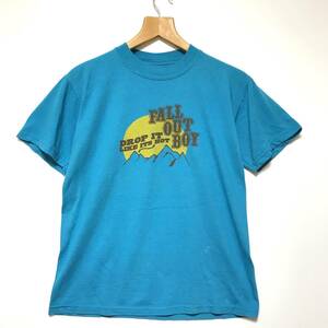 70s Vintage JERZEES ジャージーズ ロゴ プリント Tシャツ サイズ S アクアブルー ショートスリーブ 半袖 ビンテージ アメリカ古着 #d-007