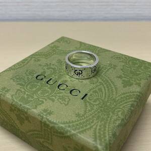 GUCCI グッチ ゴースト リング AG925 刻印15号 箱付 ブランド品 アクセサリー 指輪 シルバー 銀 中古品