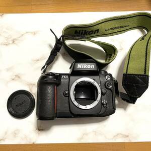 【通電確認】Nikon/ニコン F100 ボディ本体 デジタル一眼レフカメラ ストラップ レンズフード