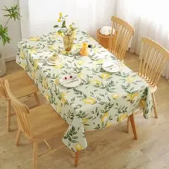 テーブルランナー　レモン　黄色　テーブルクロス　檸檬　グリーン　ホームパーティー