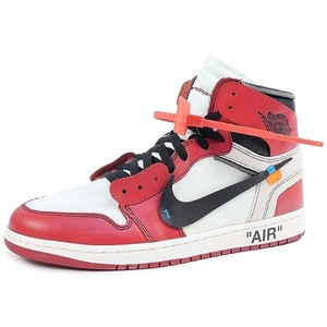 OFF WHITE オフホワイト ×NIKE ナイキ THE 10 AIR JORDAN 1 AA3834-101 スニーカー 赤 Size 【26.5cm】 【新古品・未使用品】 20723122