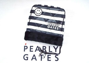 ☆新品☆PEARLY GATES パーリーゲイツ / PG89 ニコちゃん アイアン用 ヘッドカバー ・ボーダー・キルティング・ボア仕様