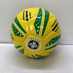 MIN【中古品】 MSMS サッカーボール フットサル フットボール ブラジル 直径約22cm 〈124-240517-KS-22-MIN〉