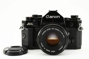 [良品]キヤノン Canon A-1 一眼レフ 35mm フィルムカメラ ブラック 黒 ＋ FD 50mm f/1.8 s.c. 2108299