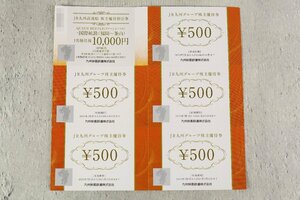 JR九州グループ株主優待券 2500円分 500円券 ×5枚 + JR九州高速船 クイーンビートル 株主優待券 1名様往復 10000円券 ×1枚