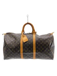 LOUIS VUITTON◆キーポル55_モノグラム・キャンバス_BRW/PVC/BRW