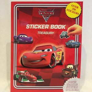 希少 洋書 Disney Cars 2 STICKER BOOK Tresury ステッカー・ブック 350枚以上 本 ディズニー 映画 カーズ 2 限定シール 検 トミカ