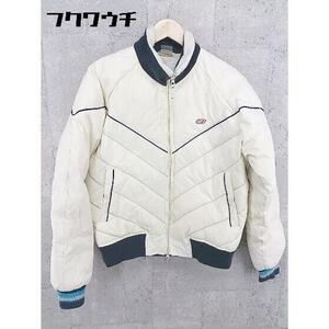 ■ 55DSL フィフティーファイブディーエスエル ダブルジップ 長袖 中綿 ジャケット サイズM オフホワイト系 メンズ