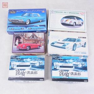 未組立 サニー/トミー他 1/32等 ペンタックス マーチ 74S/ポルシェ 356A スピードスター/’63 サンダーバード 他 計6点セット【20