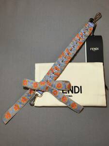 新品 本物 FENDI フェンディ リボン モチーフ ストラップ ユー STRAP YOU バッグ ショルダー チャーム レザー ブルー ベージュ オレンジ