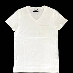 定価1.3万 junhashimoto leather pocket V/N Tシャツ 3 ジュンハシモト　レザーポケットTシャツ　wjk　akm