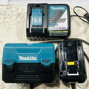 純正品 マキタ makita 急速充電器 DC18RC ＆ バッテリコンバータ BCV01 （分割タイプ）　2個セット リチウムイオン