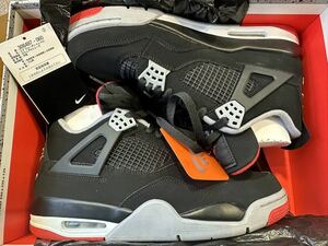 2019 NIKE AIR JORDAN 4 RETRO BRED US9 新品 308497-060