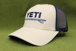 新品US物 YETI COOLERS イエティ クーラー netplus メッシュキャップ 帽子 ネイビーｘアイボリー 紺色系 管理0611nskm