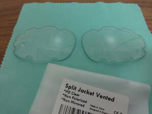 処分価格！！★オークリー スプリットジャケット用 カスタムレンズ HD CLEAR 新品 OAKLEY Split Jacket VENTED