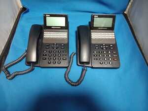 【1週間保証付】NTTビジネスフォン 多機能標準電話機 A1-(18)STEL-(2)(K)×２台セット　領収書発行可 
