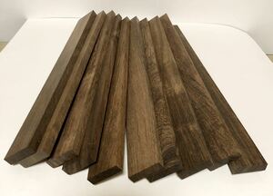 天然木ローズウッド材10本セット300×30.2×8.4端材 木材 素材　工作　工芸　貼り付け　日曜大工　ハンドクラフト