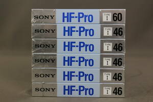 SONY ソニー カセットテープ HF-Pro46 HF-Pro60 TYPEⅠ ノーマルポジション 未使用 未開封 6本