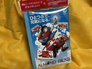 即決■非売品■meiji アーモンド【ワンピース A5 メモ帳】新品・未開封品■明治 ノート■ONEPIECE