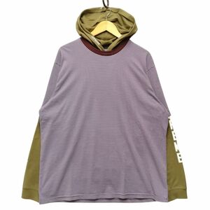SUPREME シュプリーム 24SS Layered Hooded L/S TOP レイヤード フード ロング Tシャツ サイズ L 正規品 / 34139