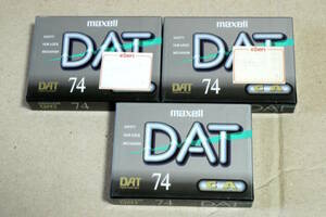 ★☆新品・未開封☆★DATテープ maxell DM74D 74分用3本セット☆★