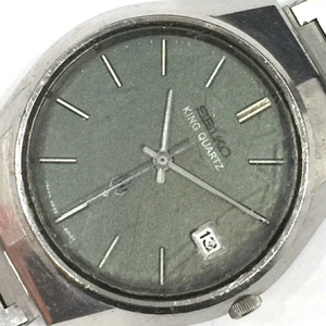セイコー キングクォーツ デイト 腕時計 メンズ 4822-8010-G メンズ 未稼働品 ファッション小物 QR054-105