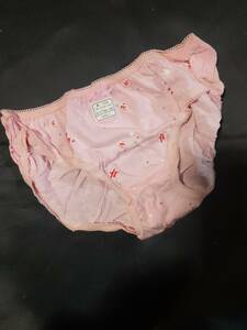 未使用レトロ スキャンティ ショーツ 綿100% 薄い綿素材 Lサイズ ピンク 星柄