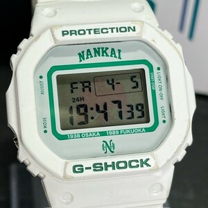 1000本限定 激レア CASIO G-SHOCK カシオ ジーショック DW-5600VT 腕時計 クオーツ ホワイト デジタル 南海ホークス75周年記念 メンズ