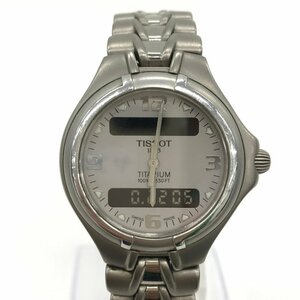 TISSOT ティソ 腕時計 チタニウム 銀色 不動品 T550 F【CDAV3020】