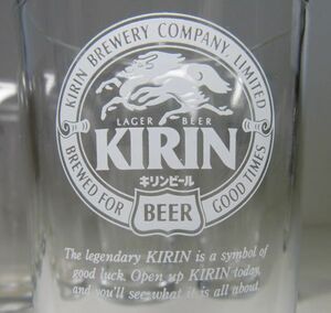 [IM] KIRIN　ビールグラス　キリン　２種　11個 まとめて　昭和レトロ　ビアグラス　コップ　ガラス　食器　